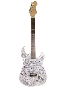 Muppets Sketched & Signed Full Size Electric Guitar by Guy Gilchrist - Original 1 of 1 #1