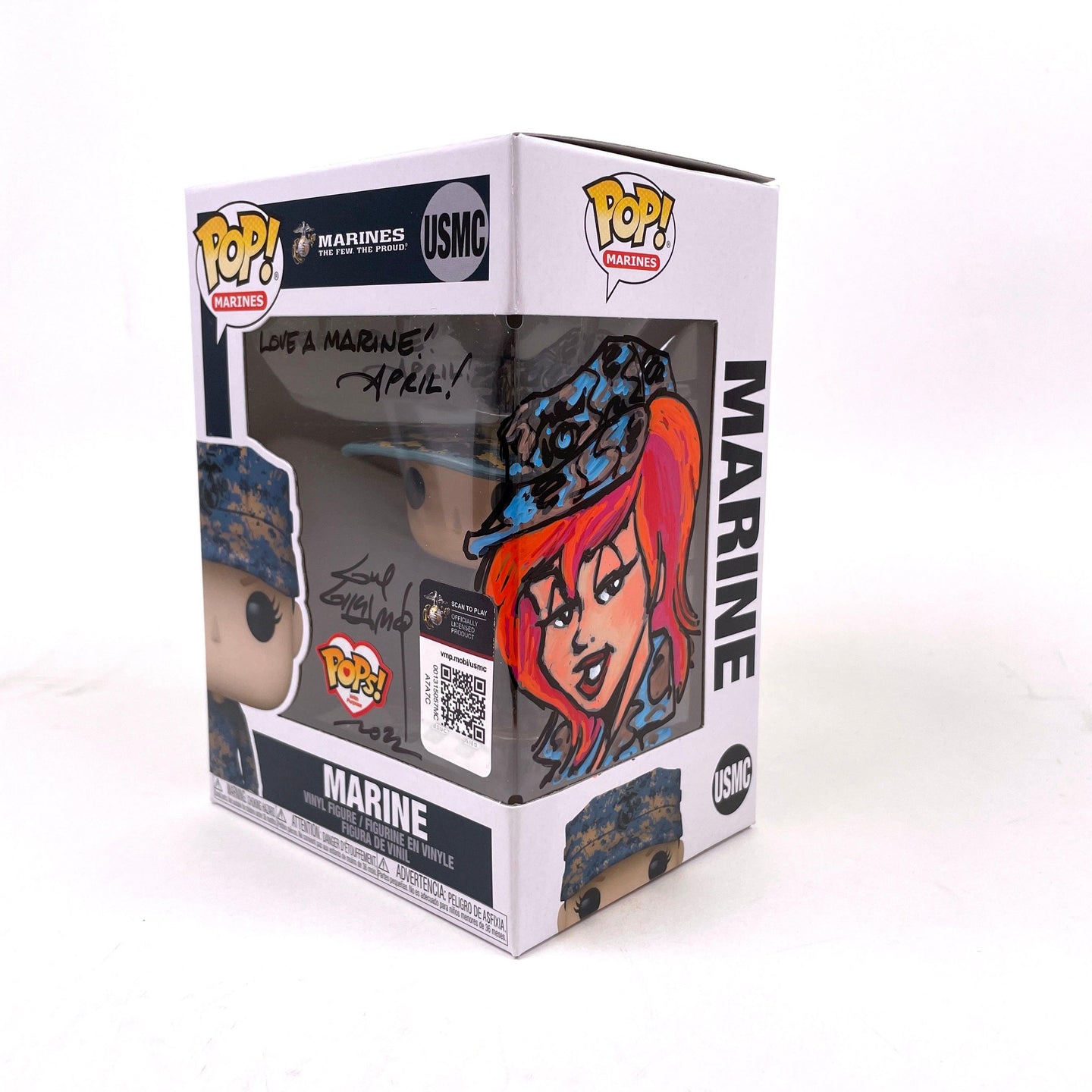 Guy Gilchrist Sketched & Signed Marine Funko Pop 518