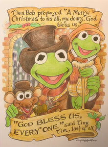 Muppet Christmas Carol 11x14 Art Print - Created by Guy Gilchrist