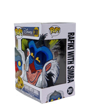 Load image into Gallery viewer, Disney Rafiki With Simba Remark Funko POP #301- Signed by Guy Gilchrist