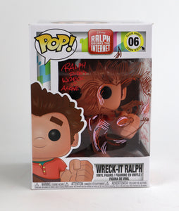 Ralph breaks the internet "Wreck-It Ralph" Remark Funko POP #06- Signed by Guy Gilchrist
