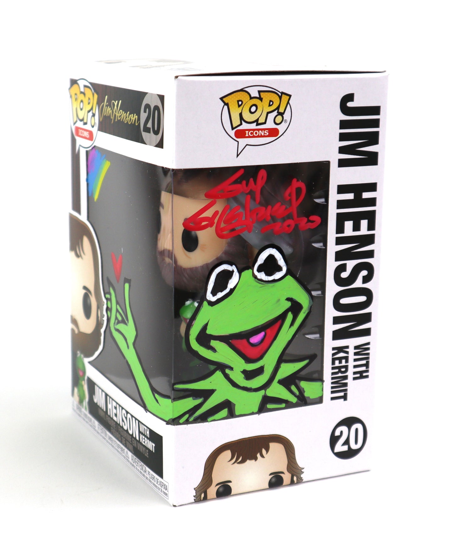 Jim Henson with Kermit Remark Funko POP #20  - Signed by Guy Gilchrist