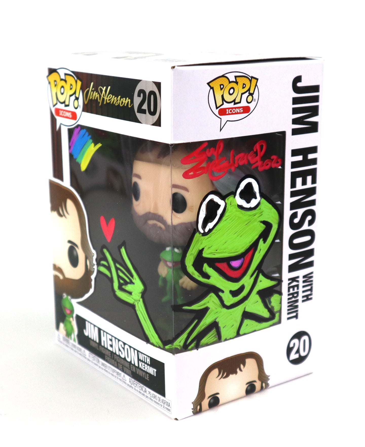 Jim Henson with Kermit Remark Funko POP #20  - Signed by Guy Gilchrist
