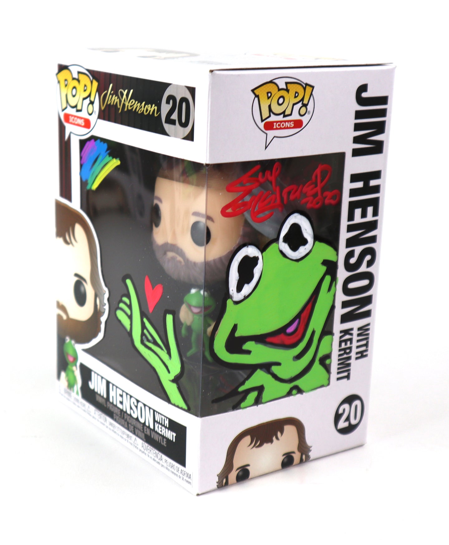Jim Henson with Kermit Remark Funko POP #20 - Signed by Guy Gilchrist