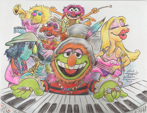 Dr Teeth and The Electric Mayhem 8.5x11 Art Print - Created by Guy Gilchrist