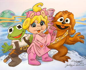 Muppet Babies Star Wars 11x14 Art Print - Created by Guy Gilchrist