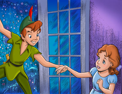 Peter and Wendy Art Print - Created by Guy Gilchrist