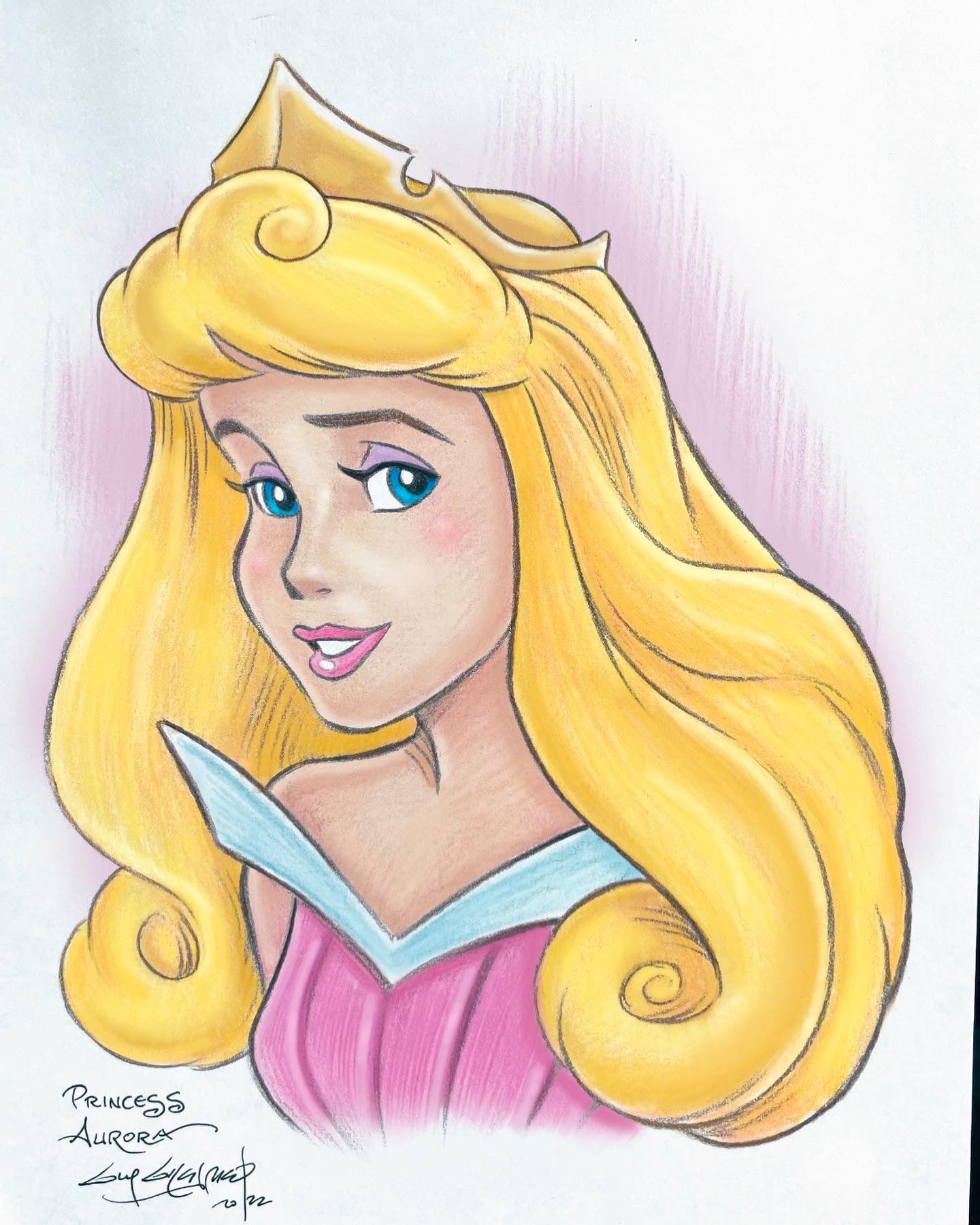Disney Sleeping Beauty (Princess Aurora) 8.5x11 Art Print - Created by –  Guy Gilchrist, Official Website, Autograph Funko POP