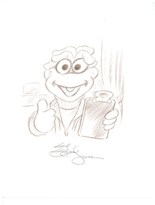 Muppets Scooter Original Art 8.5x11 Sketch  - Created by Guy Gilchrist