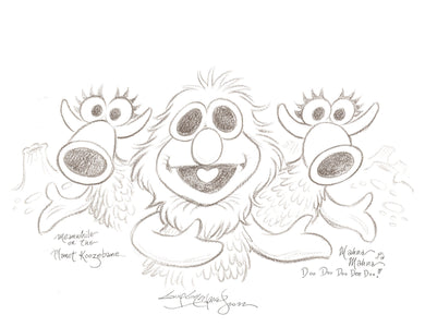 Muppets  Mahna Mahna Original Art 8.5x11 Sketch - Created by Guy Gilchrist
