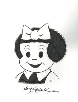 Nancy Original Art 8.5x11 Sketch - Created by Guy Gilchrist
