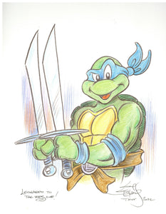Leonardo Sketch TMNT Teenage Mutant Ninja Turtles High Quality