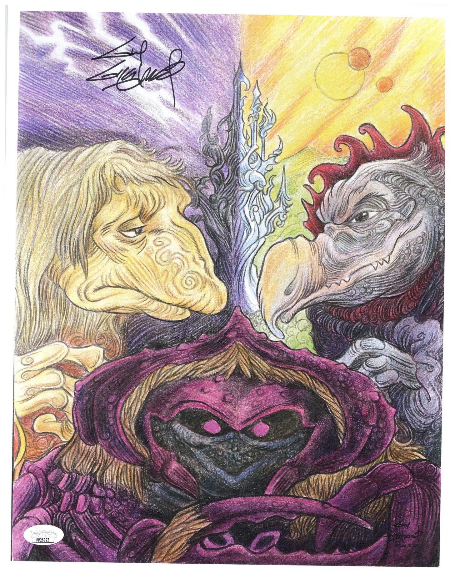 Dark Crystal #2 11x14 Art Print - Created by & Signed by Guy Gilchrist - Includes JSA COA