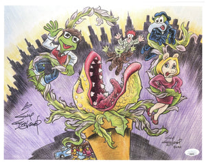 Little Shop of Muppets 11x14 Art Print - Created by & Signed by Guy Gilchrist - Includes JSA COA